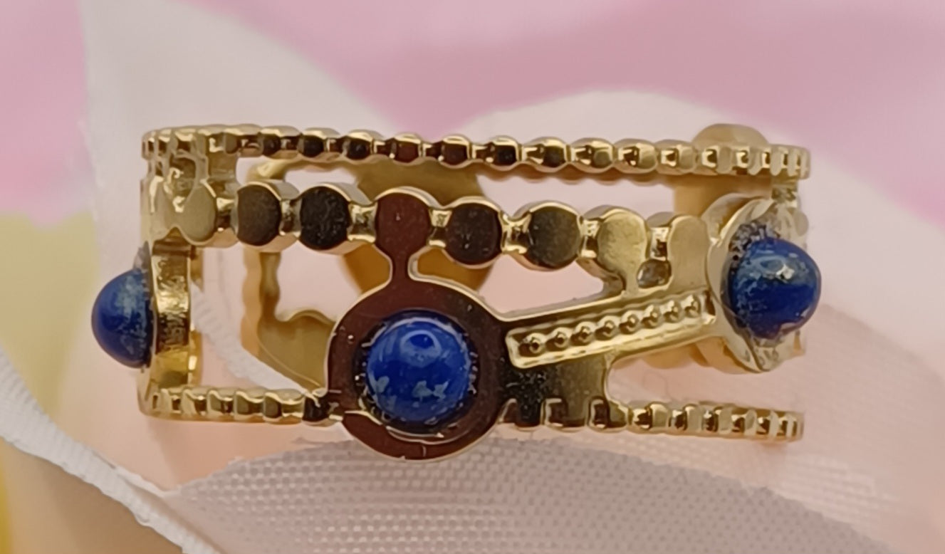 Bague Texturée Lapis lazuli