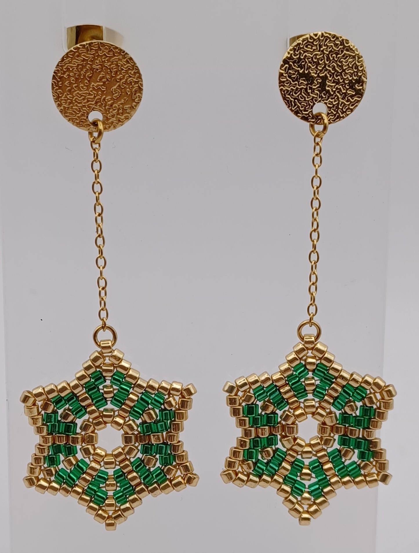Boucles d'oreilles Etoile Noel