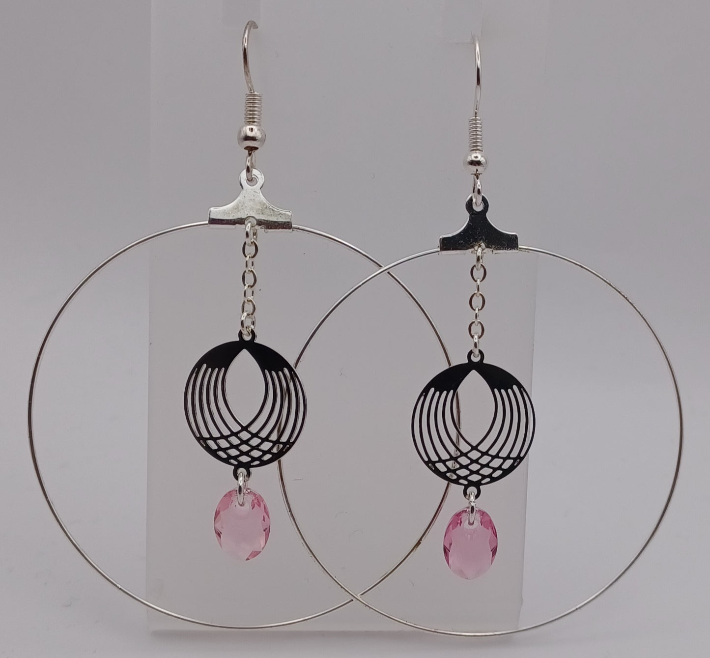 Boucles d'oreilles Créoles Estampes Rondes Intercalaires