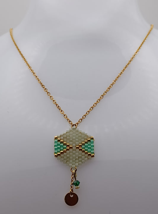 Collier Miyuki Hexgonal