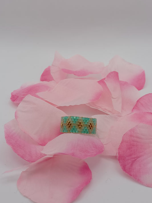 Bague Losange en Perles Délicate Miyuki