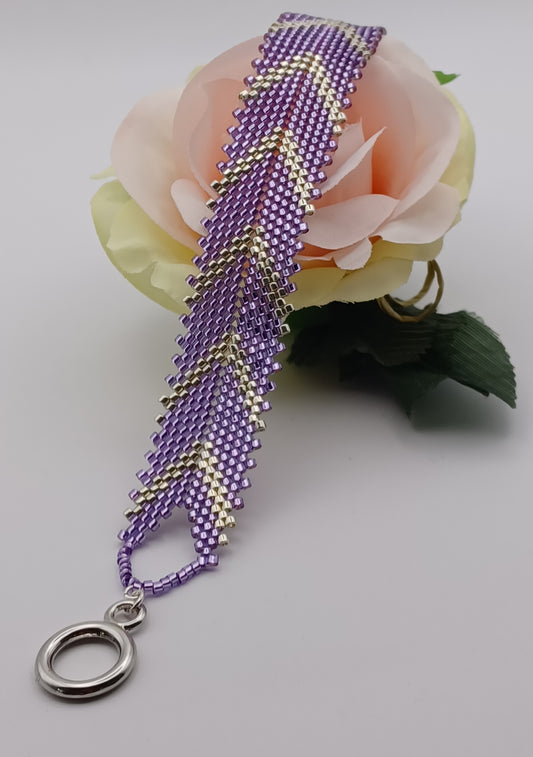 Bracelet Miyuki en  Chevron Peyote