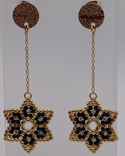 Boucles d'oreilles Etoile Noel
