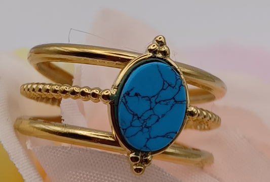 Bague Imitation turquoise
