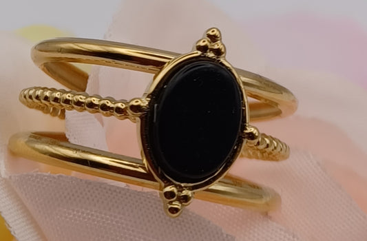 Bague Black Onys