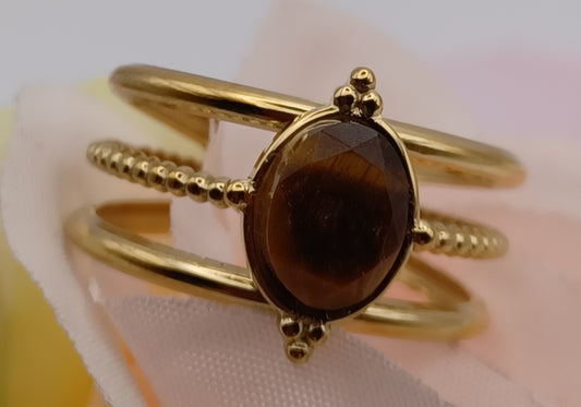 Bague  Oeil de Tigre