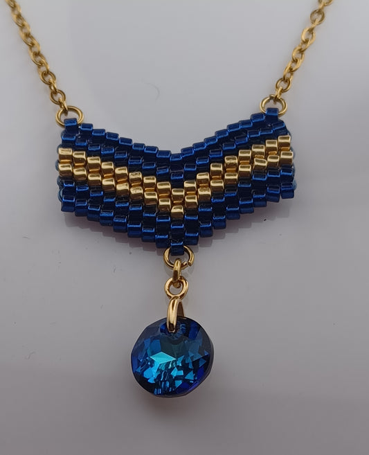 Collier Blue Fanion