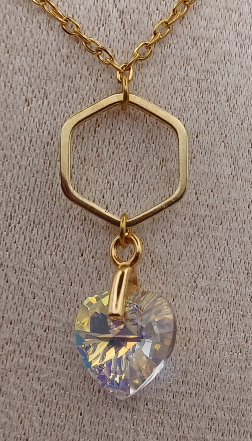 Collier cœur PureCrystal – Élégance artisanale