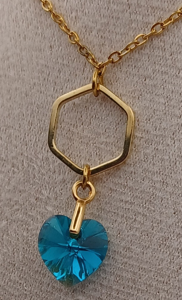 Collier cœur PureCrystal – Élégance artisanale