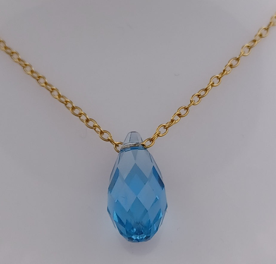 Collier Goutte cristal – Élégance fine & lumineuse